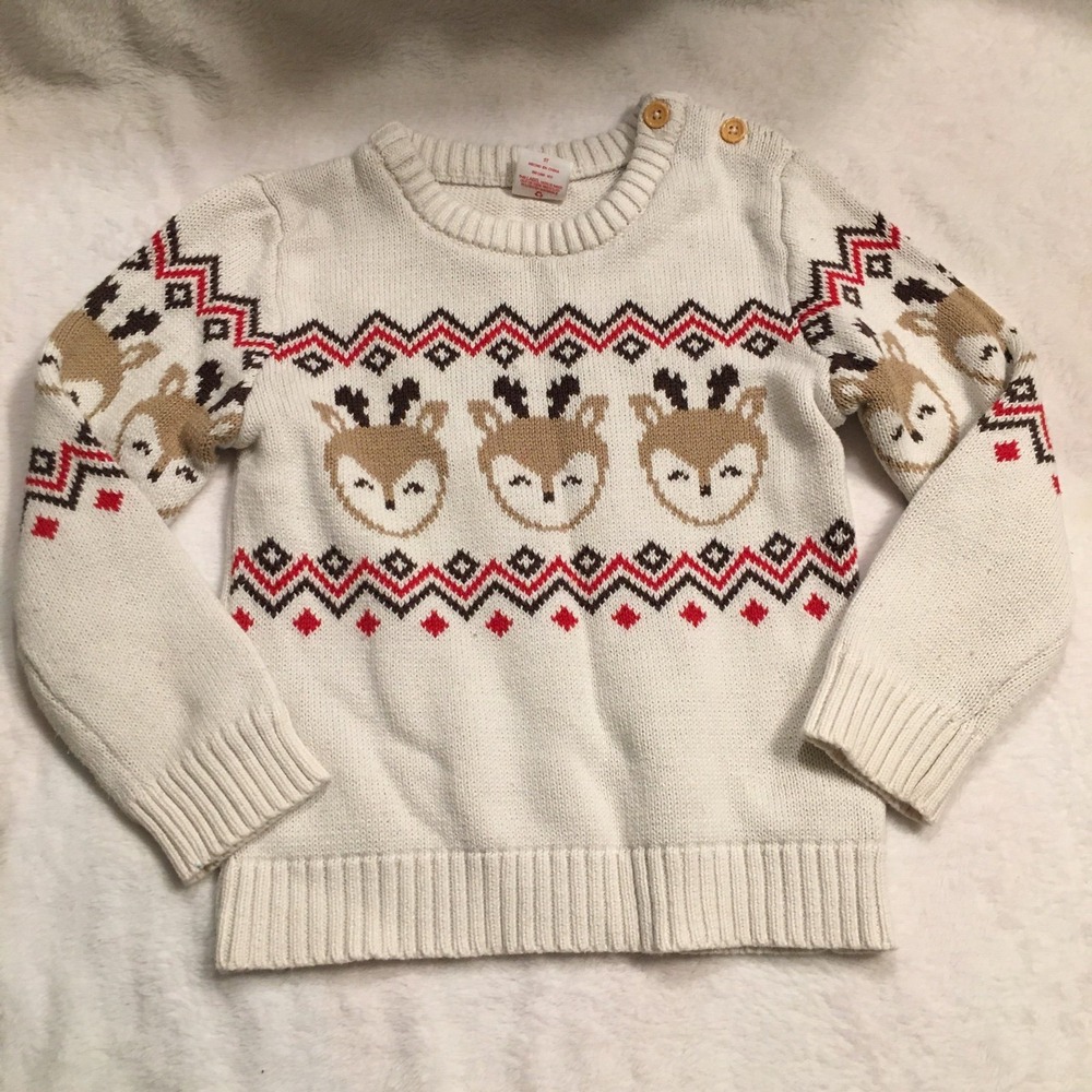 Christmas sweater‎ Girls reindeer 5T